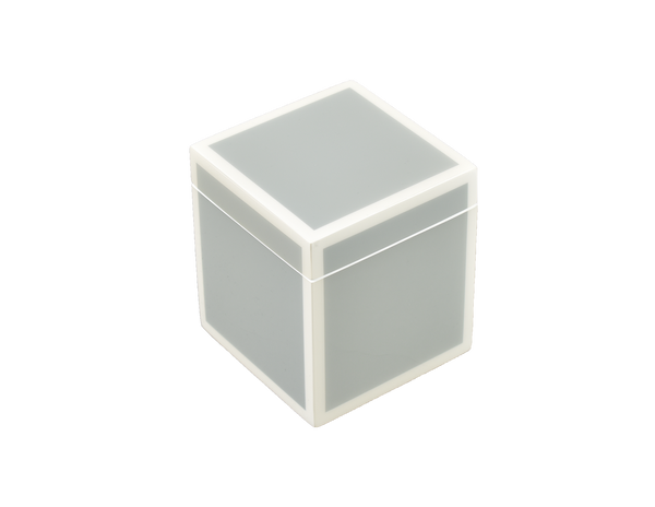 Cool Gray And White - Q Tip Box - L-86FSCGW