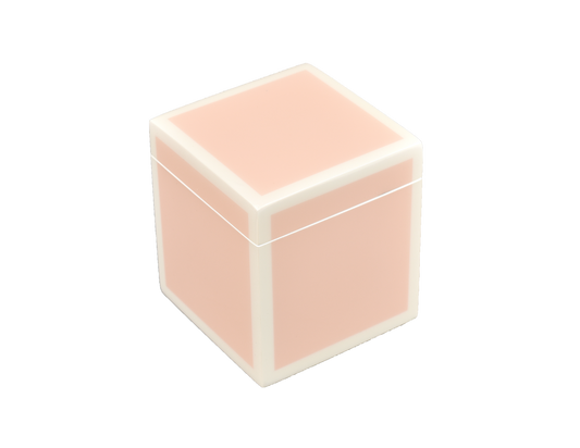 Paris Pink with White - Q Tip Box