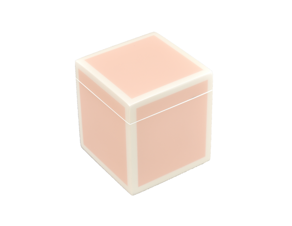Paris Pink with White - Q Tip Box - L-86FSPPW