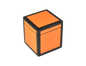 Orange with Black Trim - Q Tip Box