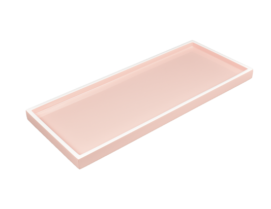 Paris Pink with White - Long Vanity Tray