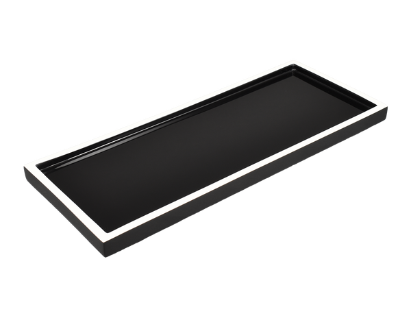 Black And White - Long Vanity Tray - L-87BWT