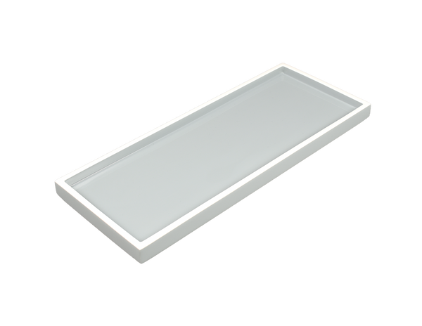 Cool Gray And White - Long Vanity Tray - L-87CGW
