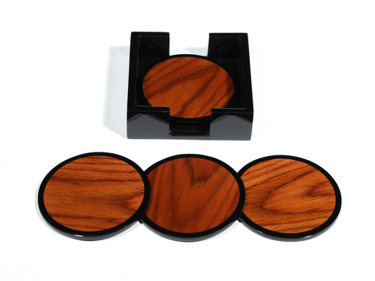 Round Coasters - Rosewood Brown - L-26RDRW