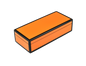 Orange with Black Trim - Pencil Box