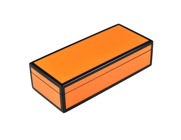 Orange with Black - Pencil Box - L-30FSOBT