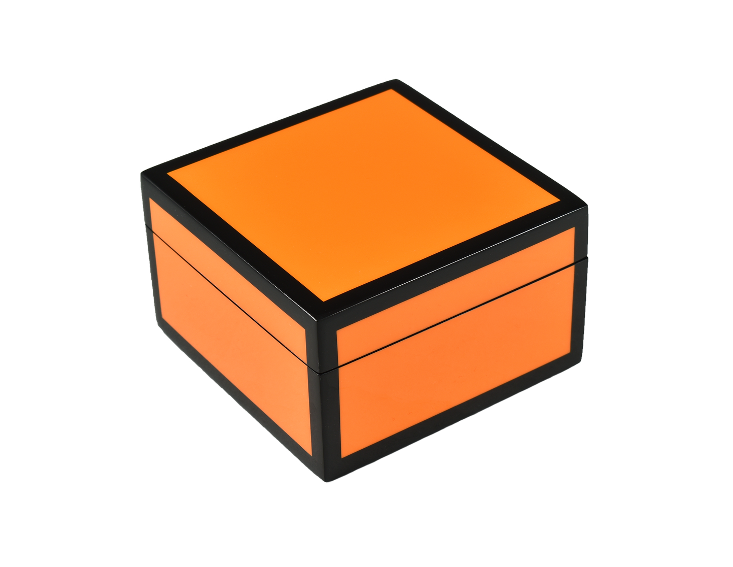 Orange with Black Trim - Square Box