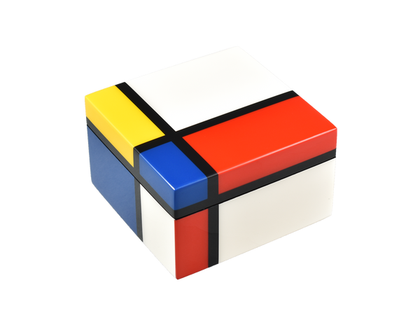 Mondrian Inspired - Square Box - L-31MC