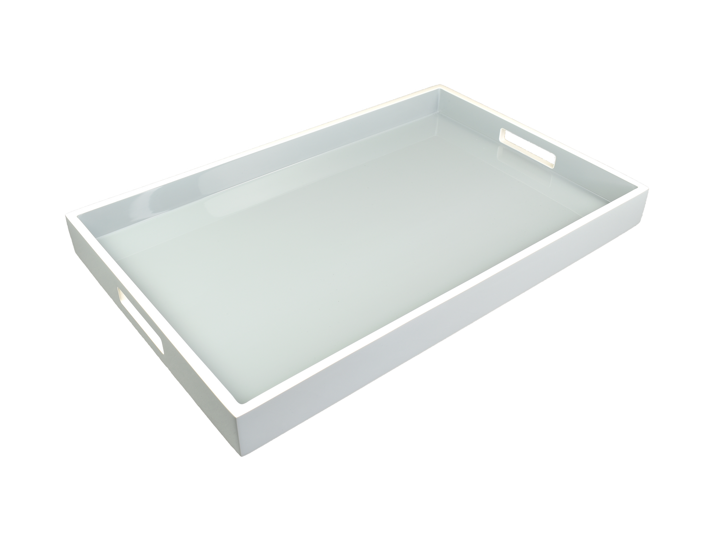 Cool Gray with White - Breakfast Tray
