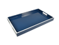 Navy Blue with White - Breakfast Tray