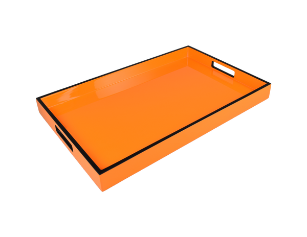 Orange with Black - Breakfast Tray - L-34OBT