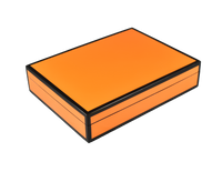 Orange with Black - Stationery Box - L-45FSOBT