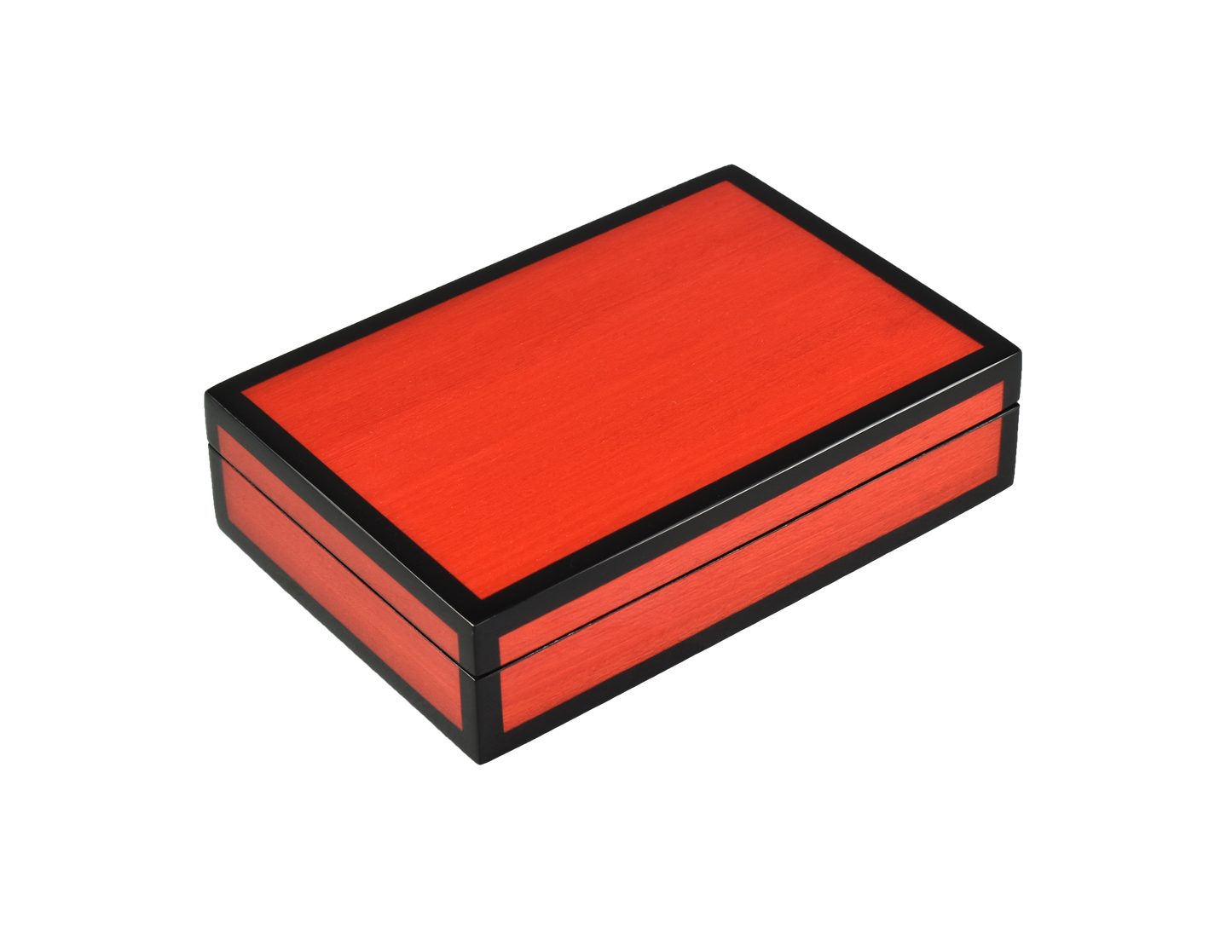 Red Tulipwood with Black - Playing Card Box