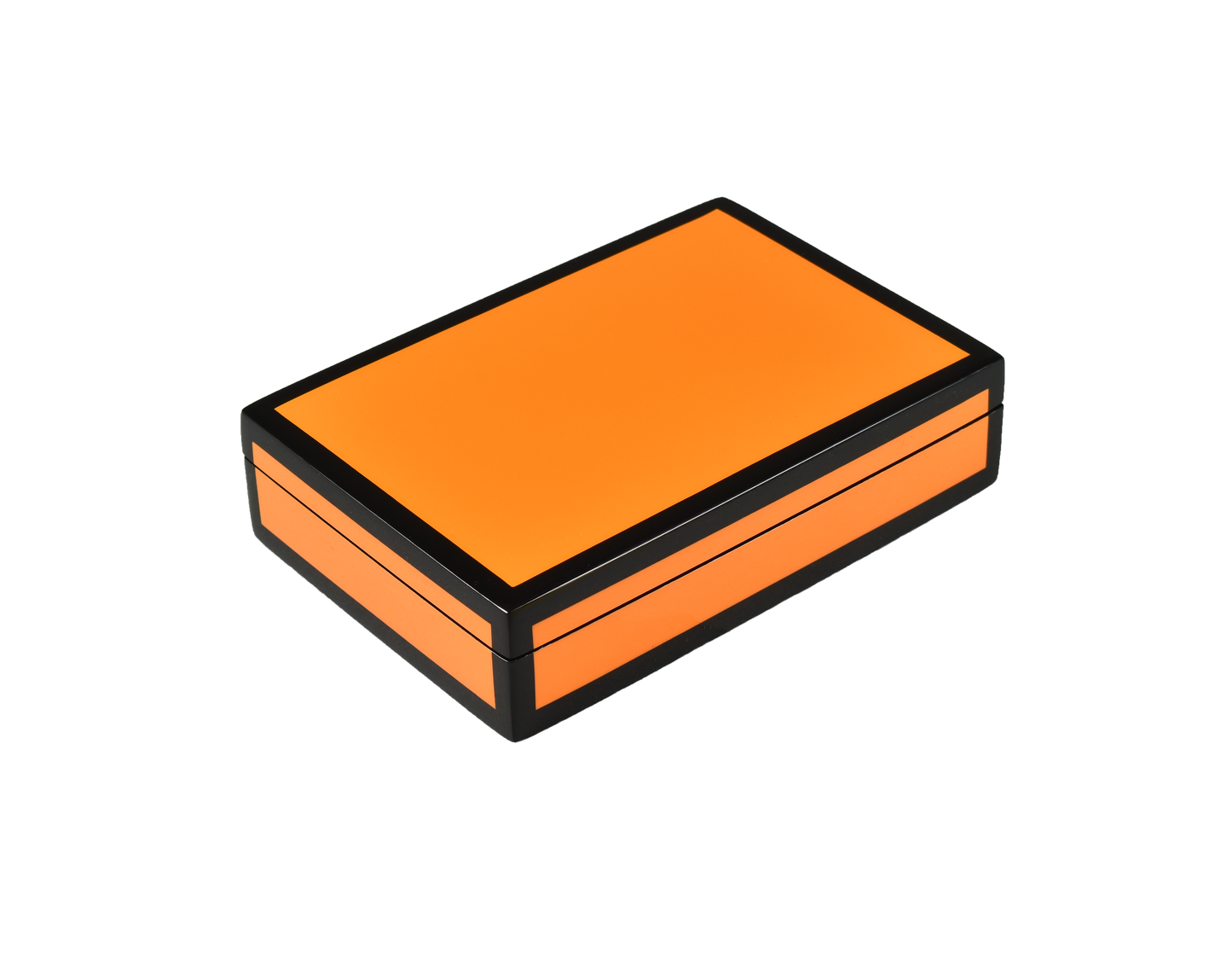 Orange with Black Trim - Playing Card Box