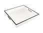 White with Black - 16" Serving Tray
