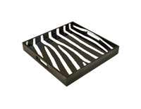 Zebra- Square Serving Tray