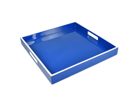 True Blue with White - Square Serving Tray - L-48TBW