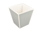Cool Gray with White - Wastebasket