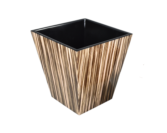 Zebra Wood - L-63ZEW - Wastebasket