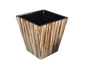 Zebra Wood - L-63ZEW - Wastebasket