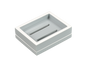 Cool Gray with White - Soap Dish