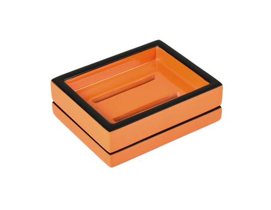 Orange with Black Trim - Soap Dish