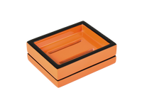 Orange with Black - Soap Dish - L-66OBT