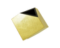 Shine Gold Leaf - 7" Cube Flower Vase - L-77SGL