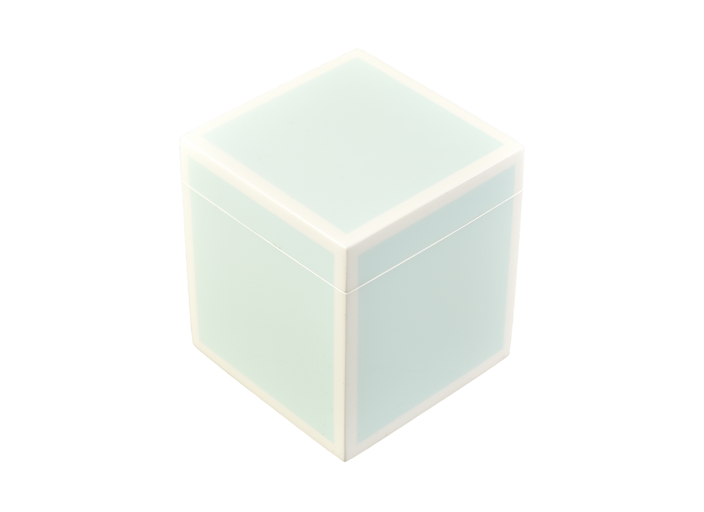 Duck Egg Blue with White - Q-Tip Box
