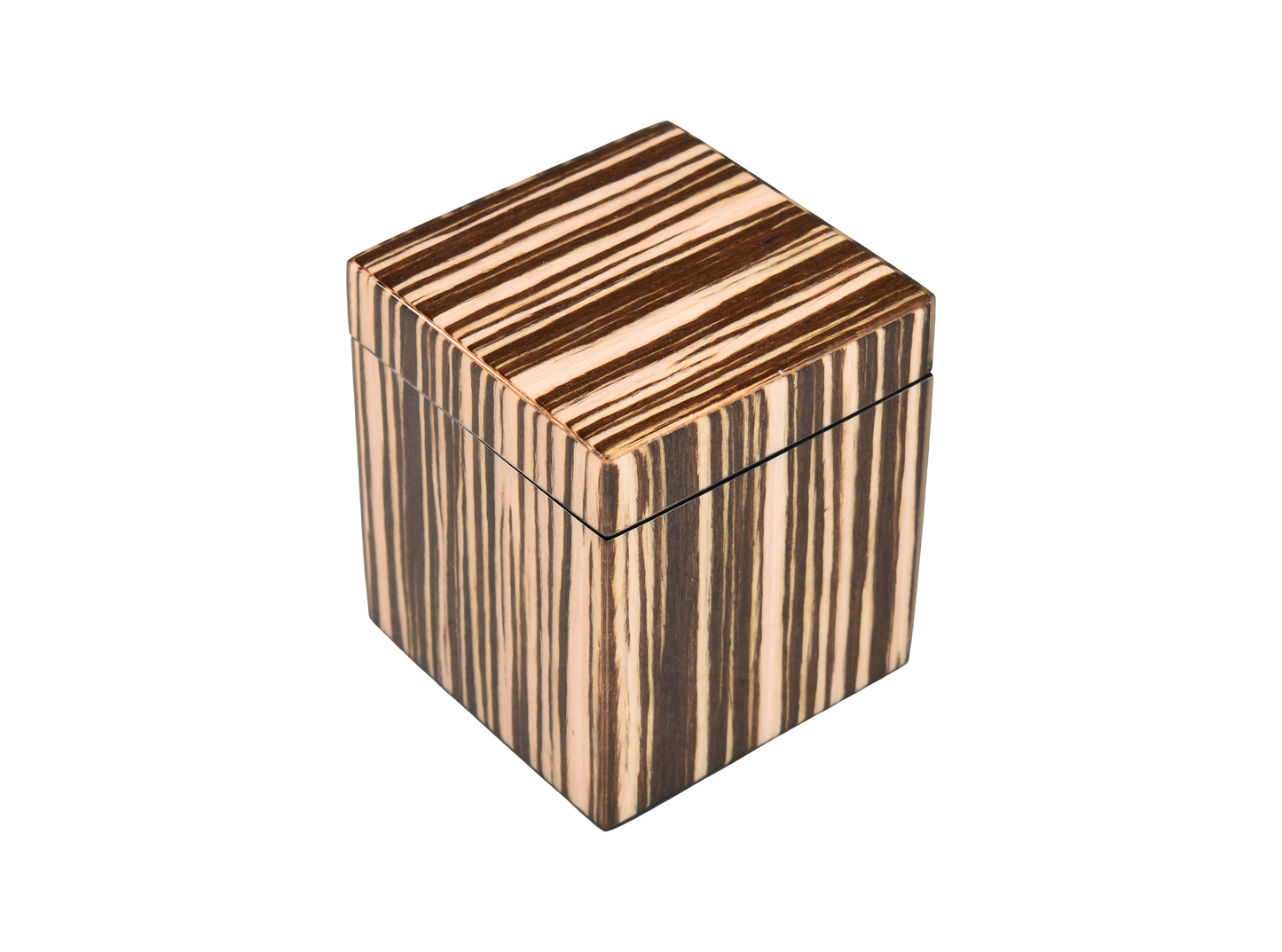 Zebra Wood - L-86ZEW - Q-Tip Box