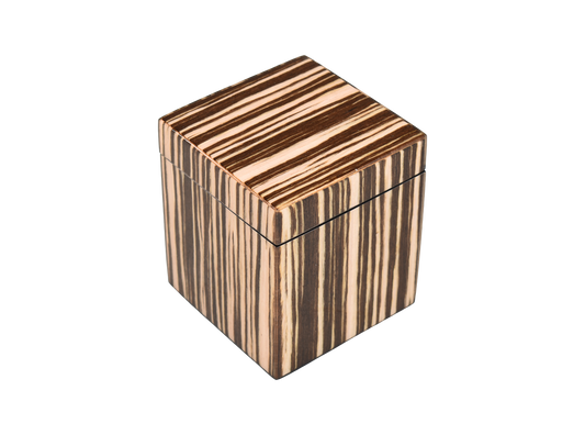 Zebra Wood - L-86ZEW - Q-Tip Box
