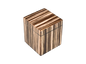 Zebra Wood - L-86ZEW - Q-Tip Box