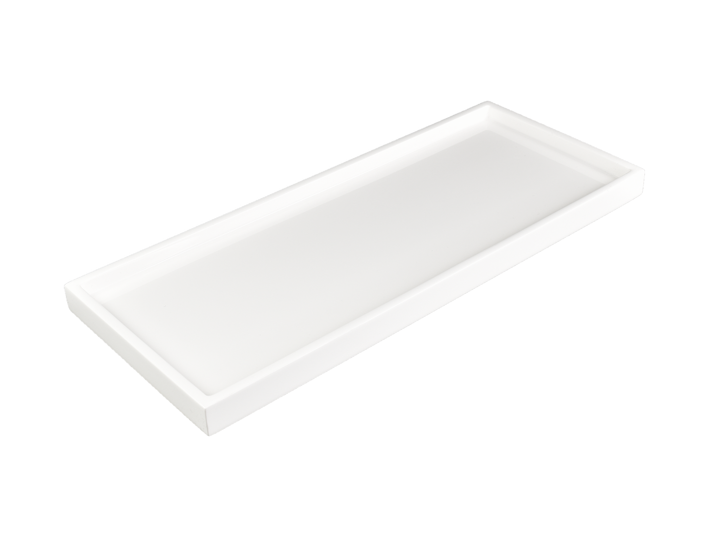 All White - Long Vanity Tray
