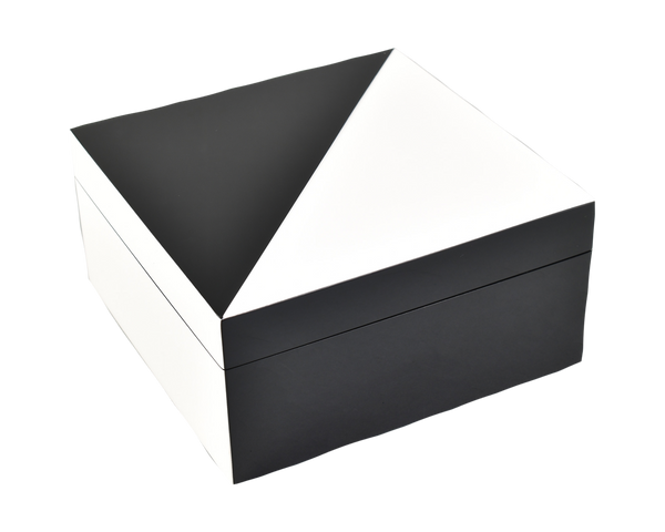 White "N" Black - PL-102WNB - Hinged Box