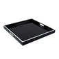 Black with White - Large Square Serving Tray