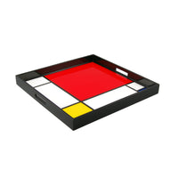 Mondrian Inspired - Large Square Serving Tray - L-35MC