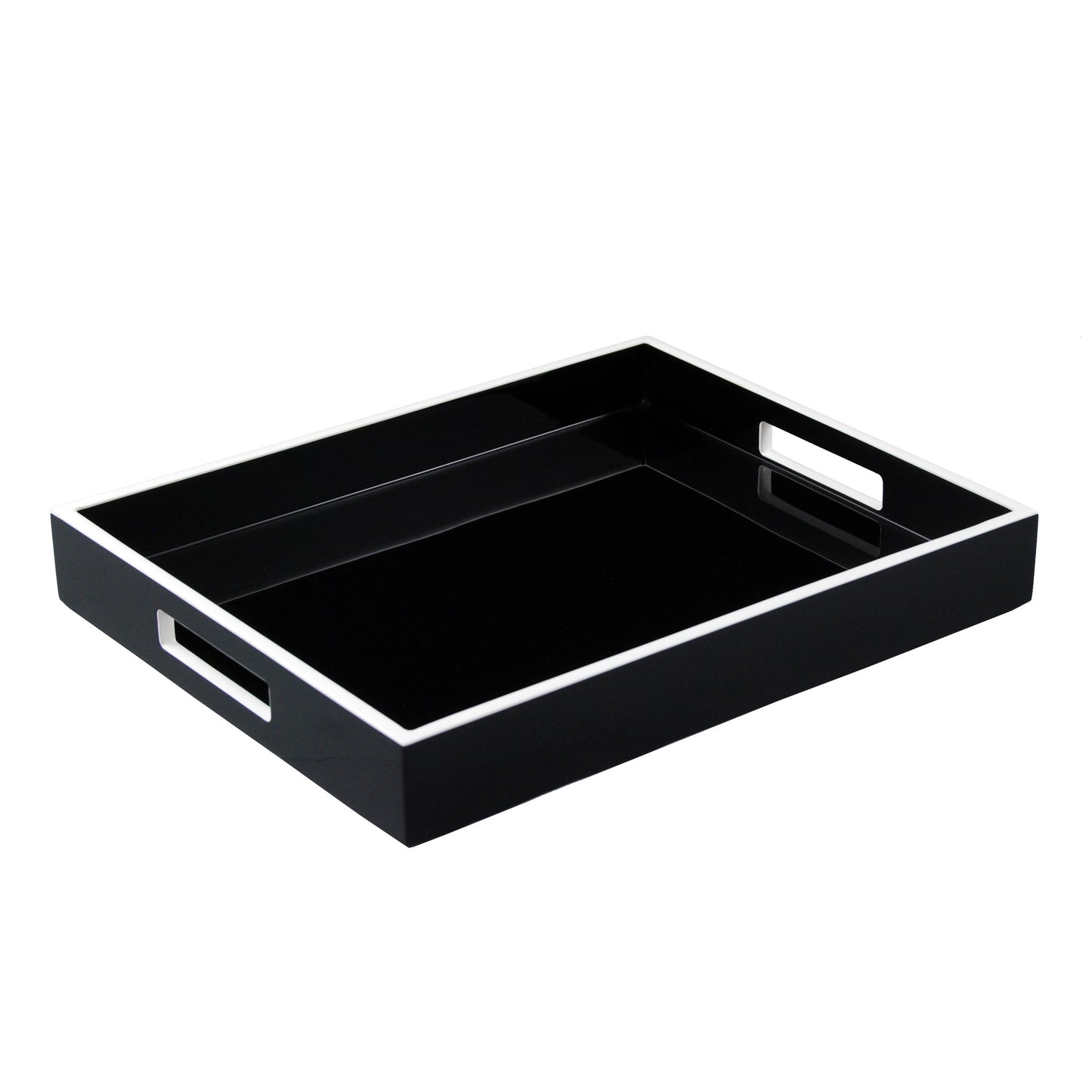 Black with White Trim - Reiko Tray