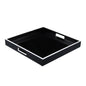 Black with White Trim - Square Serving Tray