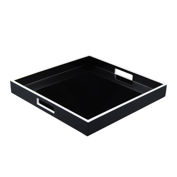 Black and White - Square Serving Tray - L-48BWT