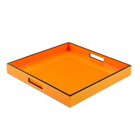 Orange with Black - Square Serving Tray - L-48OBT