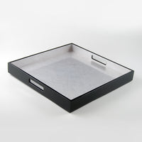 Shine Silver Leaf - Square Serving Tray - L-48SSL