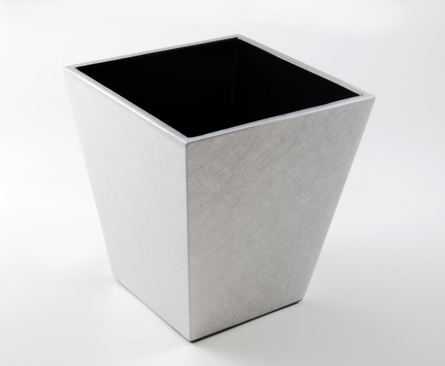Shine Silver Leaf - Wastebasket