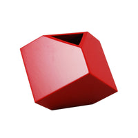 All Red 7" SQ Vase