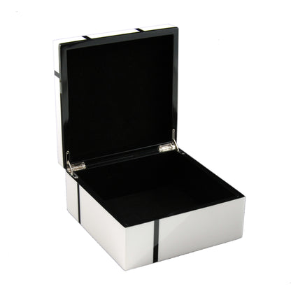 White Grid - Hinged Box - PL-101WGrid