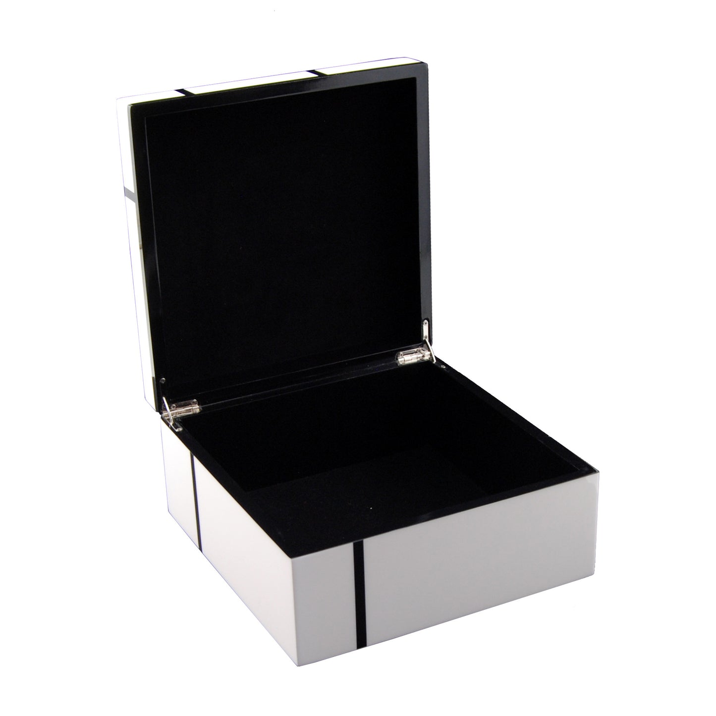 White Grid - Hinged Box - PL-102WGrid